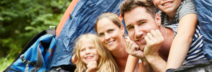 camper en famille