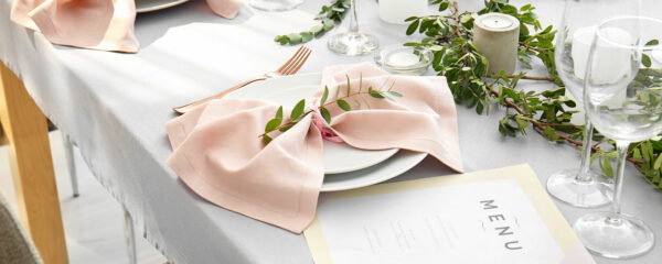 menu de mariage